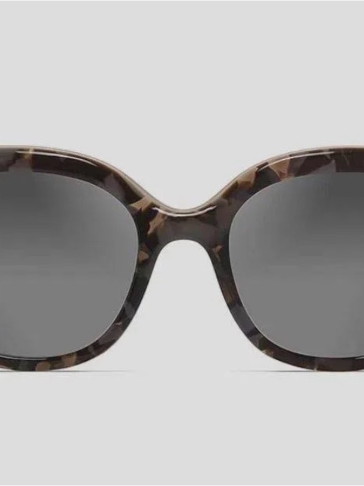 Maui Jim Tortoise Shell Round Sunglasses With Gray Gradient Lenses